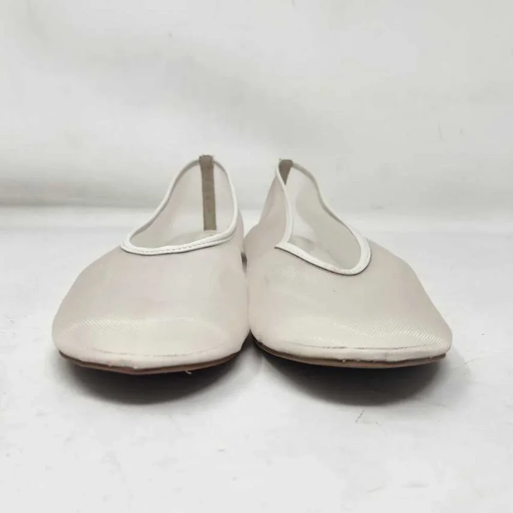 New women's 10 By Anthropologie mesh ballet flats in Cream - Picture 4 of 11